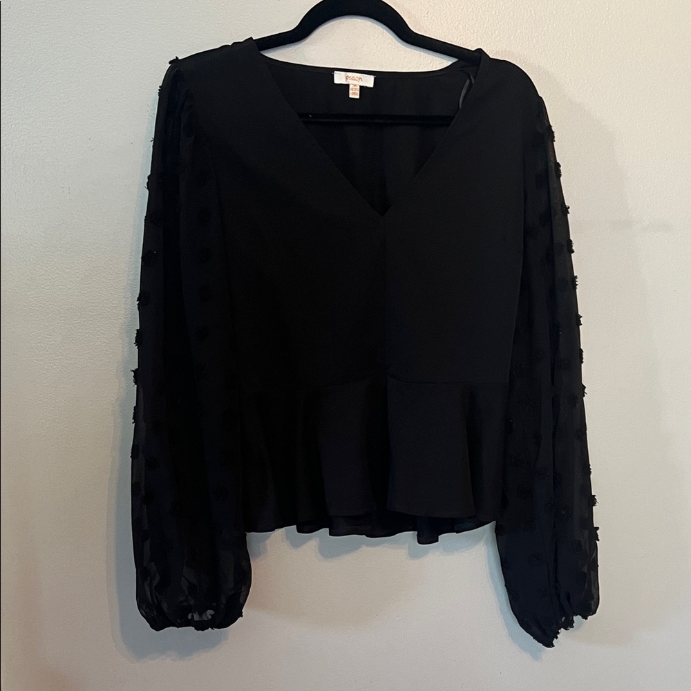 Elegant Black Women's Top